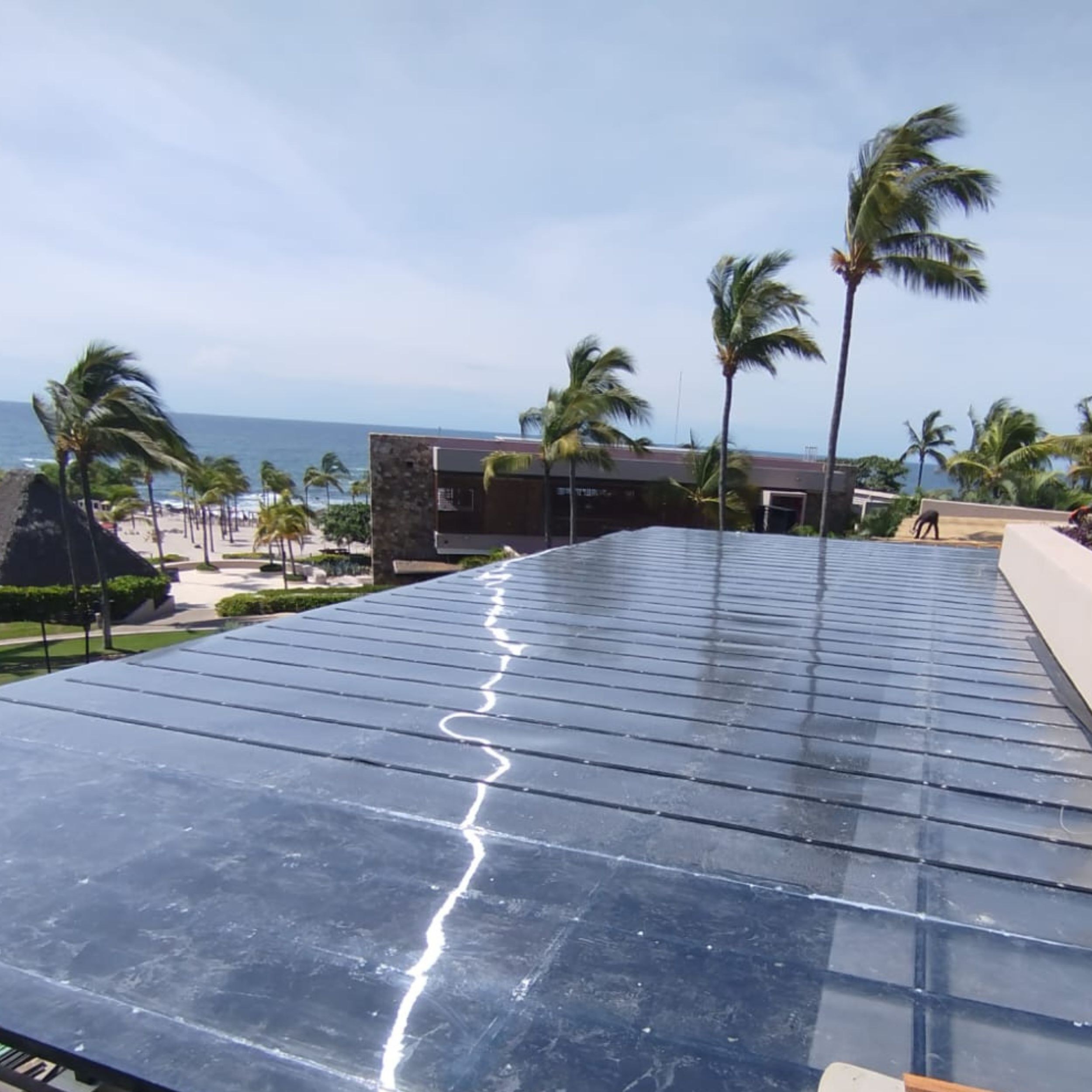 Domo de aluminio y vidrio con vista al océano — Aramara Punta Mita